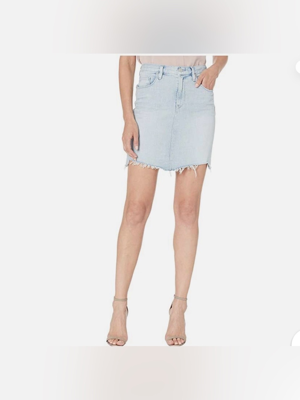 Hudson Jeans Light Wash Denim Distressed Skirt sz 28-SUMMER MUST HAVE!!!